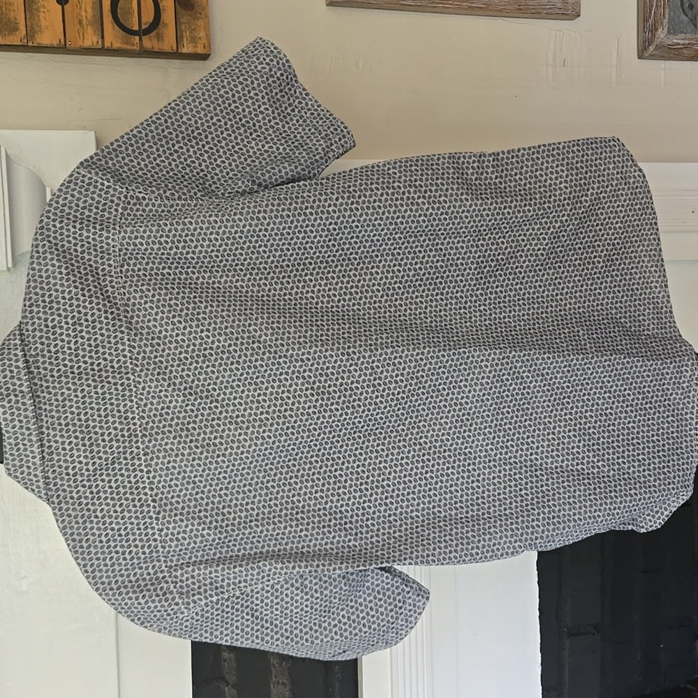 Michael Brandon Blue Print Short Sleeve Shirt - Picture 10 of 10